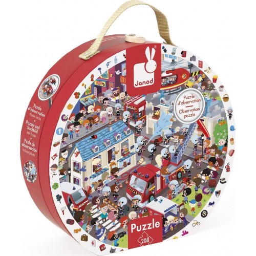 Janod Puzzle 208τεμ Παρατήρησης Πυροσβέστες (02793)
