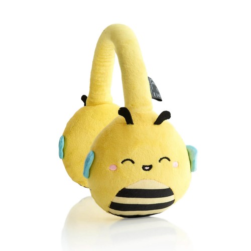 Lazerbuilt Squishmallows Sunny The Bee – Λούτρινα Ασύρματα Παιδικα Ακουστικά με Μικρόφωνο (HMSQM-BT-SUNNY)