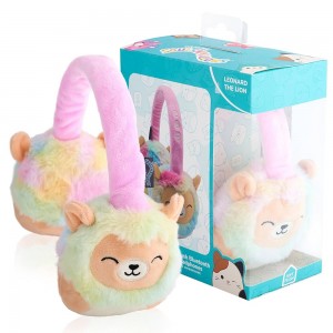 Lazerbuilt Squishmallows Leonard The Lion – Λούτρινα Ασύρματα Παιδικα Ακουστικά με Μικρόφωνο (HMSQM-BT-LEONARD)