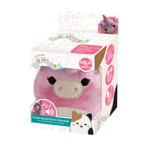 Lazerbuilt Squishmallows Lola the Unicorn – Plush Speaker Bluetooth Ηχείο με Λούτρινη Υφή (SPSQM-BT-LOLA)
