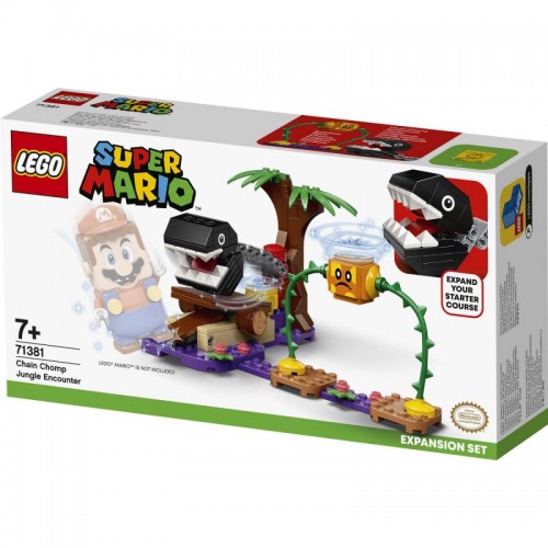 Lego Super Mario Πίστα Επέκτασης Συνάντηση Με Chain Chomp Στη Ζούγκλα (71381)