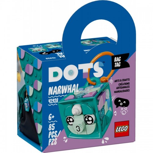 Lego Dots Bag Tag Narwhal (41928)