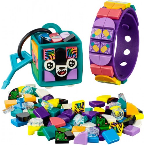 Lego Dots Neon Tiger Bracelet & Bag Tag (41945)