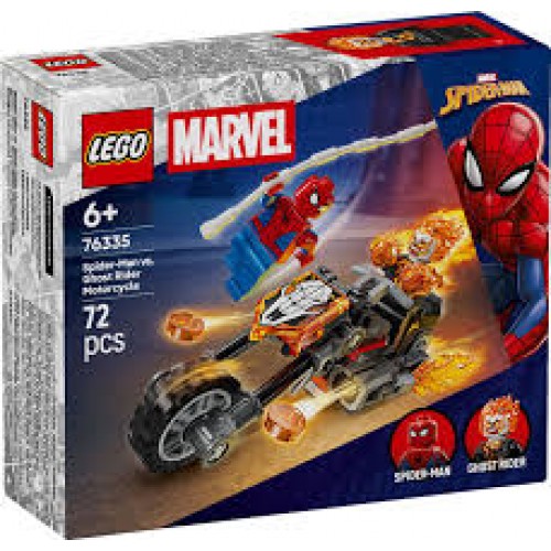 Lego Marvel Super Heroes Spider-Man Vs Ghost Rider Motorcycle (76335)