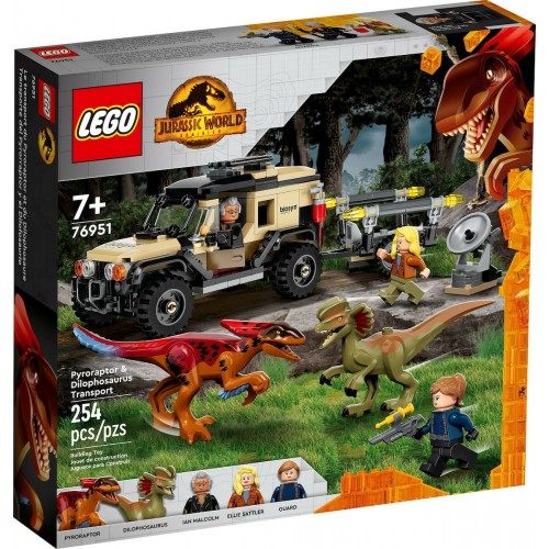 Lego Jurassic World Pyroraptor and Dilophosaurus Transport (76951)