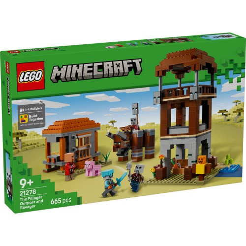 Lego Minecraft The Pillager Outpost and Ravager (21278)