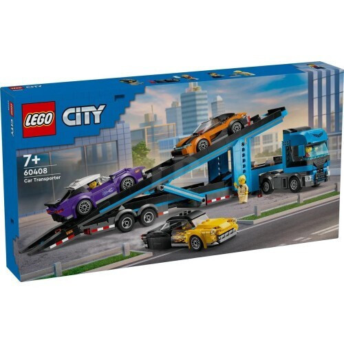 Lego City Car Transporter Truck With Sports Car Set (60408)
