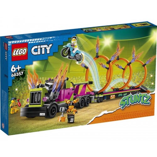 Lego City Stunt Truck & Ring Of Fire Challenge (60357)