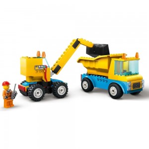 Lego City Construction Trucks and Wrecking Ball Crane (60391)