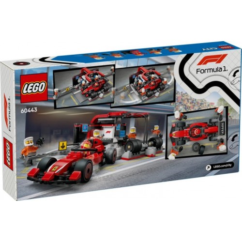 Lego City - F1 Pit Stop & Pit Crew With Ferrari Car (60443)