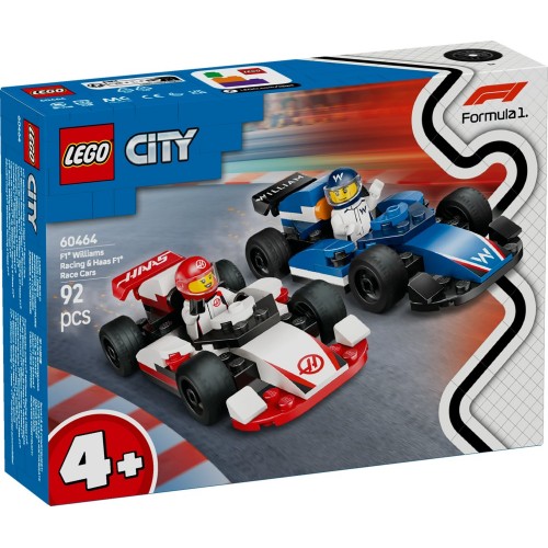 Lego City - F1 Williams Racing & Haas F1 Race Cars (60464)