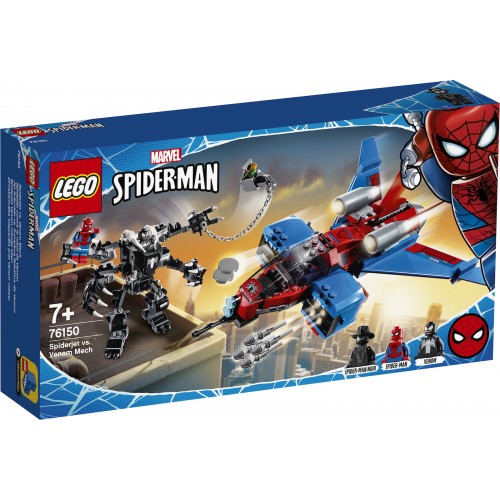 Lego Super Heroes Spiderjet Vs. Venom Mech (76150)