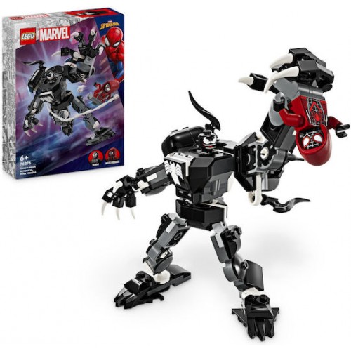 Lego Super Heroes Marvel Venom Mech Armor vs Miles Morales (76276)