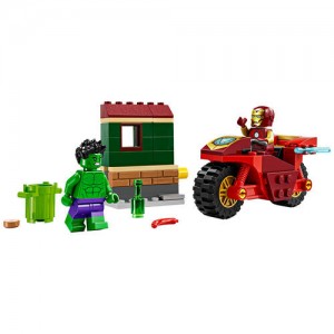 Lego Super Heroes Iron Man With Bike & The Hulk (76287)