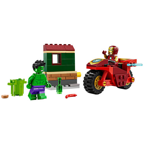 Lego Super Heroes Iron Man With Bike & The Hulk (76287)