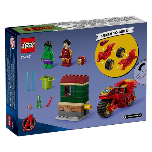 Lego Super Heroes Iron Man With Bike & The Hulk (76287)