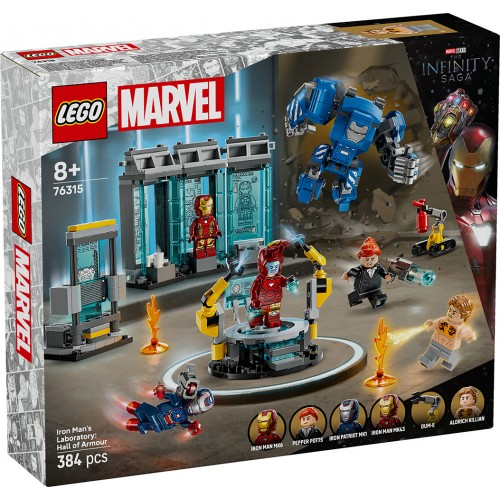 Lego Marvel Iron Man's Laboratory Hall Of Armour (76315)