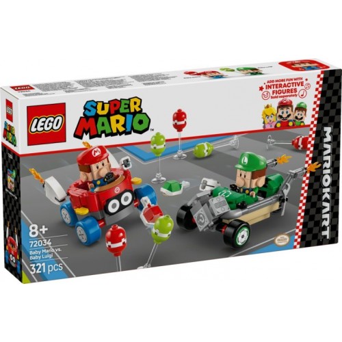 Lego Super Mario Kart-Baby Mario vs. Baby Luigi (72034)