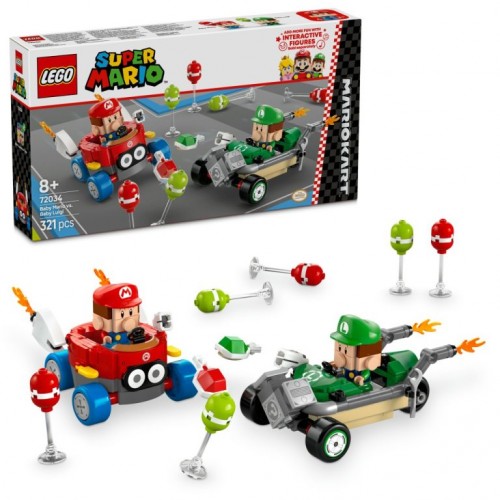 Lego Super Mario Kart-Baby Mario vs. Baby Luigi (72034)