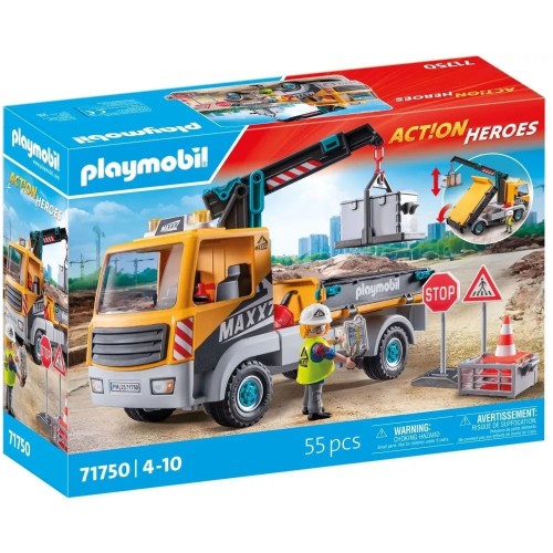 Playmobil Φορτηγό με Γερανό (71750)
