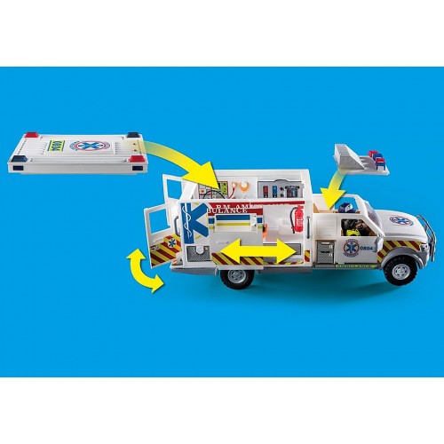 Playmobil US Ambulance Όχημα Πρώτων Βοηθειών (70936)