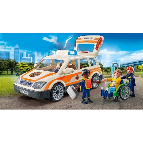 Playmobil City Life Όχημα Πρώτων Βοηθειών Με Διασώστες (71037)