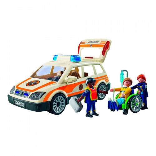 Playmobil City Life Όχημα Πρώτων Βοηθειών Με Διασώστες (71037)