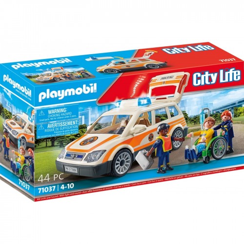 Playmobil City Life Όχημα Πρώτων Βοηθειών Με Διασώστες (71037)