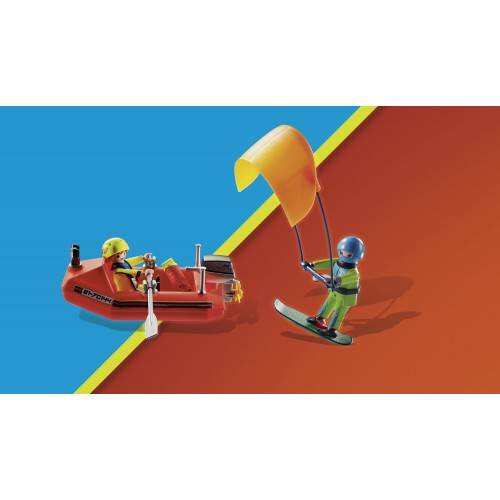 Playmobil Επιχείρηση Διάσωσης Kitesurfer Με Σκάφος (70144)