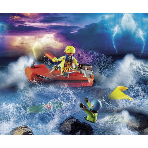 Playmobil Επιχείρηση Διάσωσης Kitesurfer Με Σκάφος (70144)