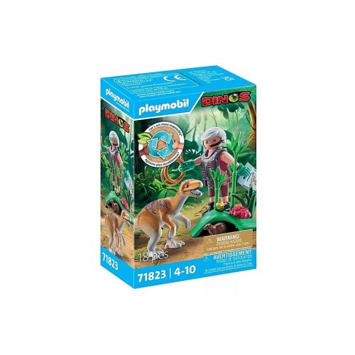 Playmobi Δεινόσαυροι - Εξερευνητής και Βελοσιράπτορ (71823)