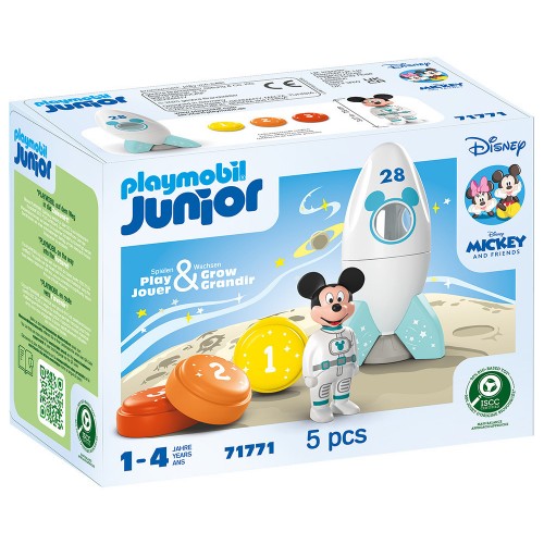 Playmobil Junioyr & Disney - Ο Μίκυ Μάους και ο διαστημικός πύραυλος (71771)