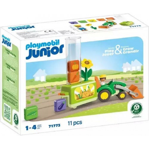 Playmobil Junioyr - Τρακτέρ με λαχανικά (71773)
