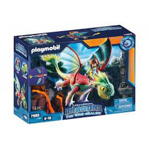 Playmobil Dragons Plowhorn και Dangelo (71083)