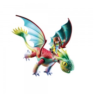 Playmobil Dragons Plowhorn και Dangelo (71083)