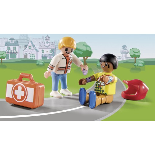 Playmobil Duck On Call Επιχείρηση Διάσωσης Διάσωση στα Go-Kart (70919)
