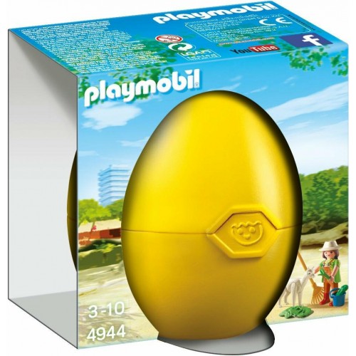 Playmobil Αυγό Φύλακας Ζωολογικού Κήπου με Λάμα (4944)