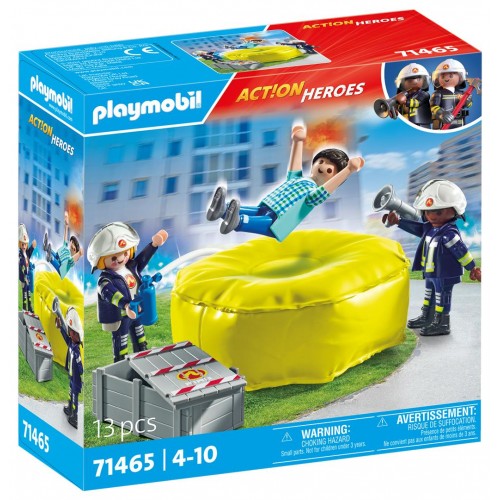 Playmobil Πυροσβέστες με Στρώμα Διάσωσης (71465)