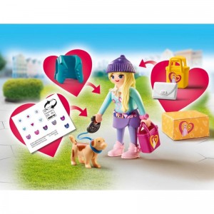 Playmobil Fashion Girl με σκυλάκι (70595)
