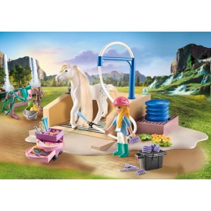 Playmobil Horses of Waterfall Κομμωτήριο Αλόγων με την Isabella και τον Lioness (71354)