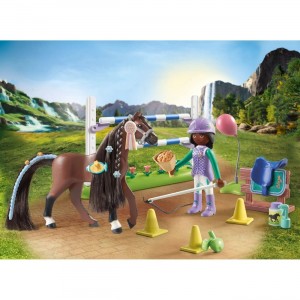 Playmobil Horses of Waterfall Εκπαίδευση Αλόγου με την Zoe και τον Blaze (71355)