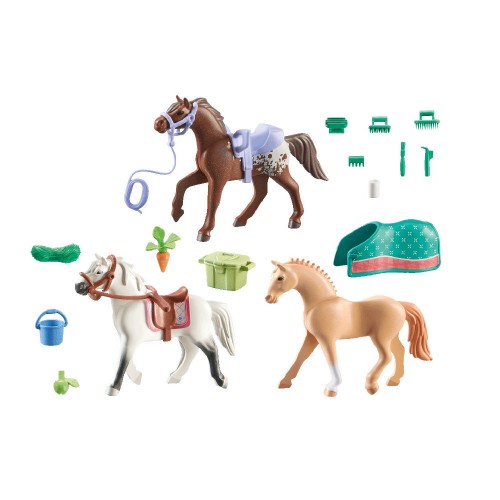 Playmobil Horses of Waterfall Τρία Άλογα με Αξεσουάρ (71356)
