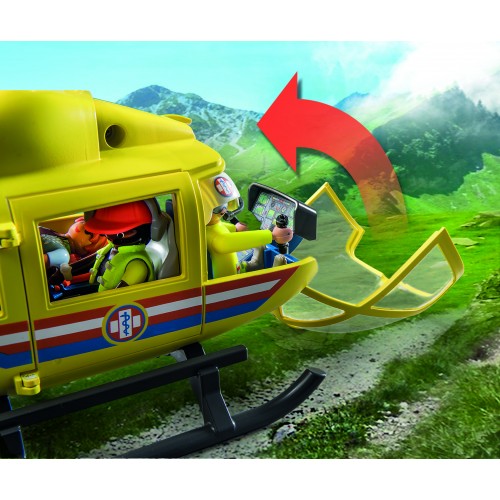 Playmobil Μεγάλο Ιατρικό Κέντρο Ελικόπτερο Πρώτων Βοηθειών (71203)