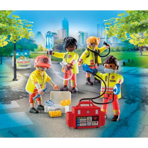 Playmobil Μεγάλο Ιατρικό Κέντρο Ομάδα Διάσωσης (71244)