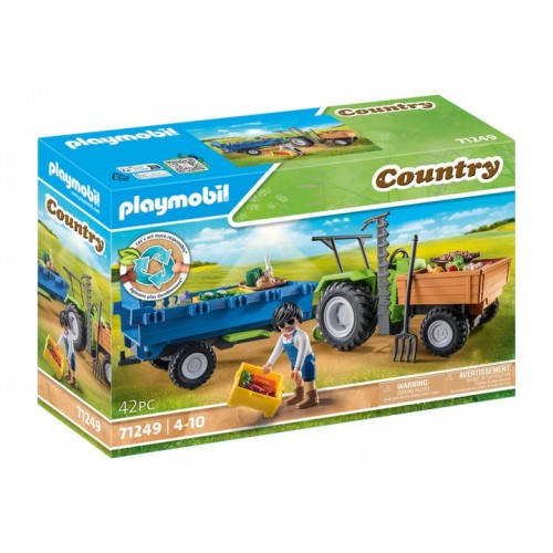 Playmobil Αγροτικό Τρακτέρ με Καρότσα (71249)