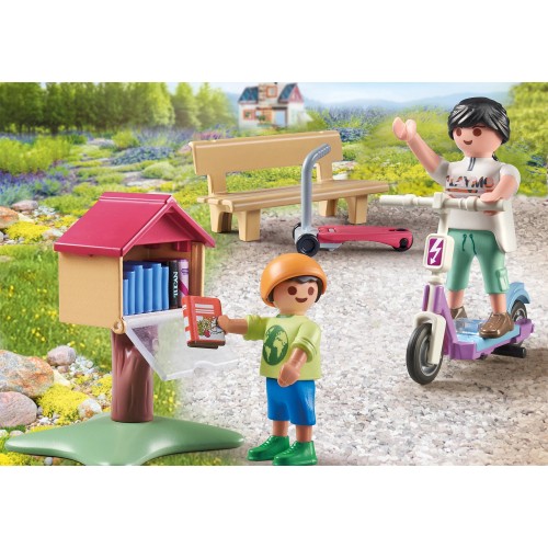 Playmobil My Life Υπαίθρια Ανταλλακτική Βιβλιοθήκη (71511)