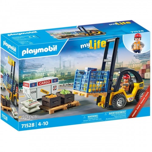 Playmobil My Life Περονοφόρο Ανυψωτικό Όχημα με Φορτία (71528)