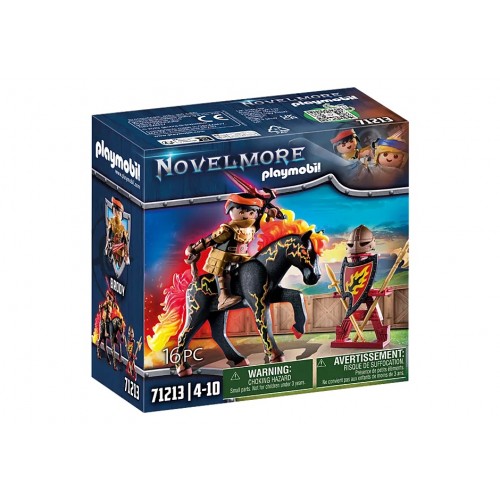 Playmobil Novelmore Burnham Raiders Ιππότης και Άλογο της Φωτιάς (71213)