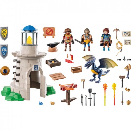 Λαμπάδα Playmobil Novelmore Πύργος Ιπποτών με Δράκο και Σιδηρουργό (L71483)