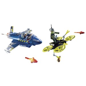 Playmobil Καταδίωξη Drone Από Αστυνομικό Τζετ (70780)